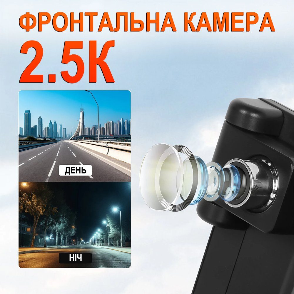 Автомобільний дисплей CarPlay з камерою заднього виду 15м Podofo A3782 8", бездротовий Apple CarPlay та Android Auto, монітор з відеореєстратором, Bluetooth, FM, AUX 2