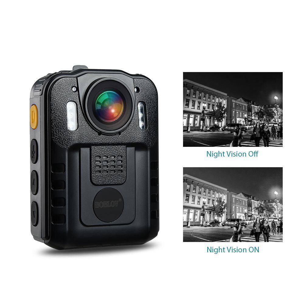 Поліцейський відеореєстратор нагрудний Boblov WN9, боді камера, FullHD 1080P, 8 годин запису 4