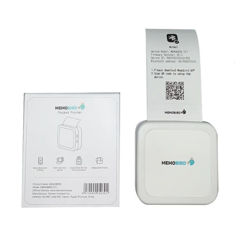 Портативний термопринтер для Iphone & Android смартфонів MemoBird GT1 6