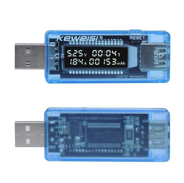 USB тестер напруги з цифровим дисплеєм Keweisi 4