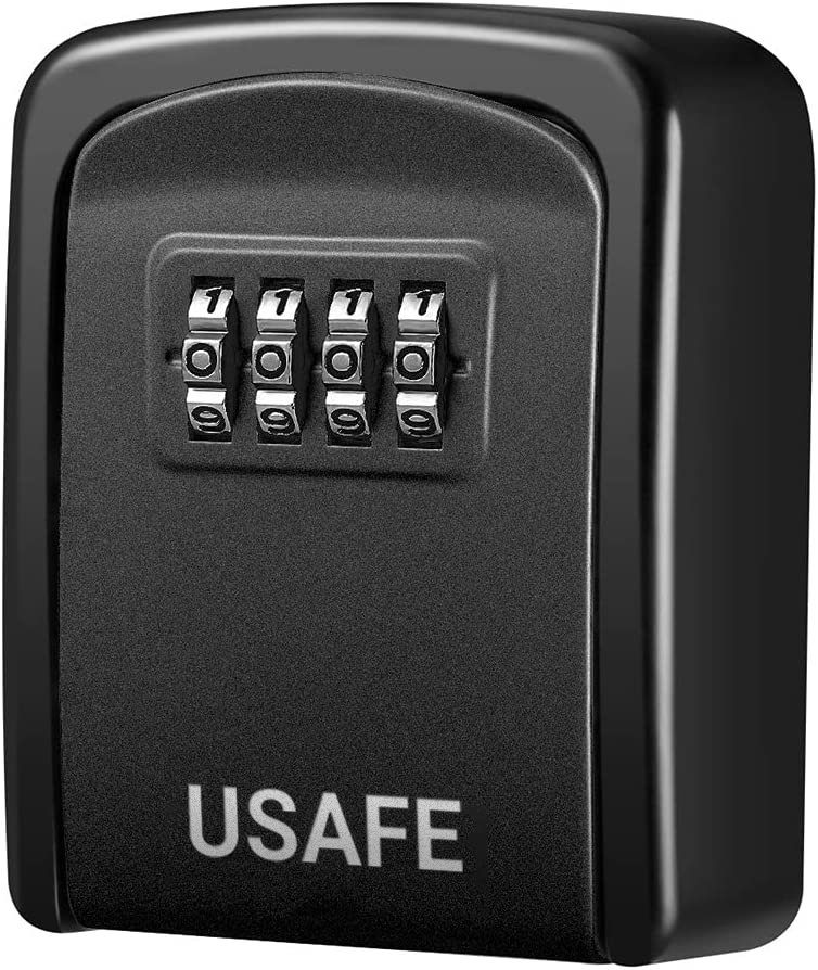 Антивандальний настінний міні сейф uSafe KS-08 для ключів, з кодовим замком, Чорний 4