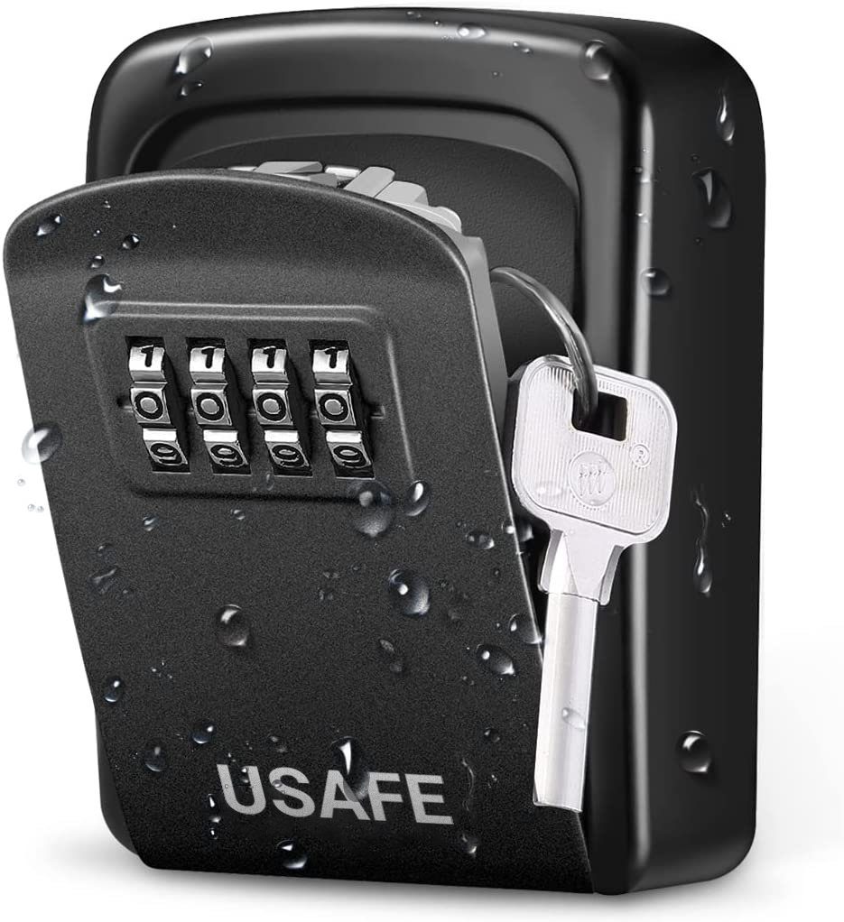 Антивандальний настінний міні сейф uSafe KS-08 для ключів, з кодовим замком, Чорний 3