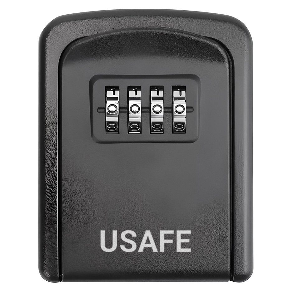 Антивандальний настінний міні сейф uSafe KS-08 для ключів, з кодовим замком, Чорний 2