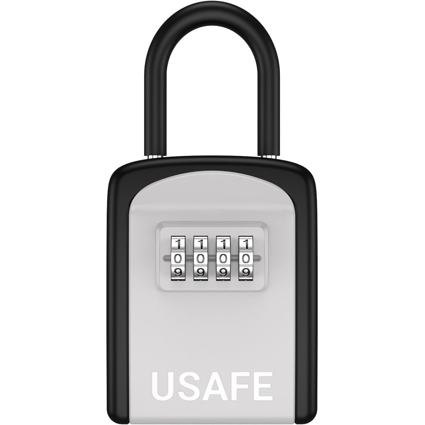 Підвісний металевий міні сейф для ключів uSafe KS-05s, з гачком і паролем, Сірий 2