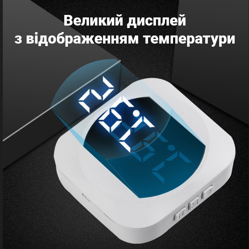 Бездротовий дверний дзвінок з термометром Digital Lion WDB-07T, до 150 м, Білий 3