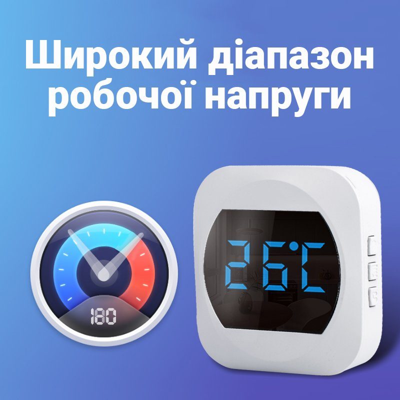 Бездротовий дверний дзвінок з термометром Digital Lion WDB-07T-2, з 2-ма приймачами, до 150 м, Білий 3