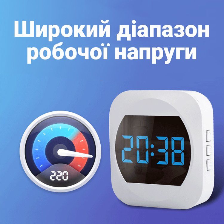 Бездротовий дверний дзвінок з годинником Digital Lion WDB-07C, до 150 м, Білий 4
