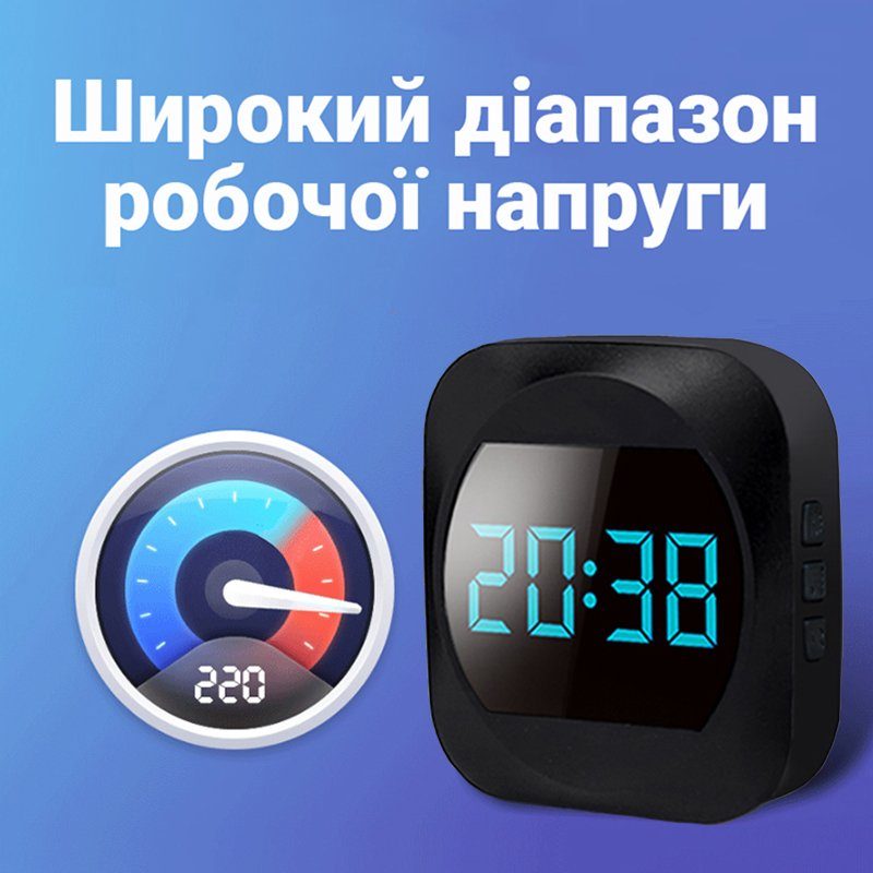 Бездротовий дверний дзвінок з годинником Digital Lion WDB-07C-2, з 2-ма приймачами, до 150 м, Чорний 4