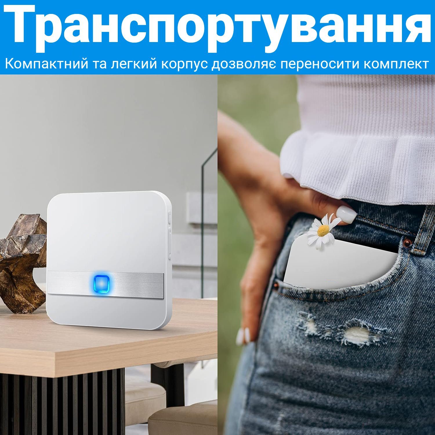 Бездротова система виклику персоналу / медсестри для літніх людей Digital Lion PAB-01-2, з 2 кнопками SOS, до 100м 7
