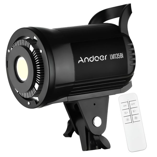 Постійне студійне LED відеосвітло Andoer LM135Bi | Потужна заповнююча лампа для студії, 135W