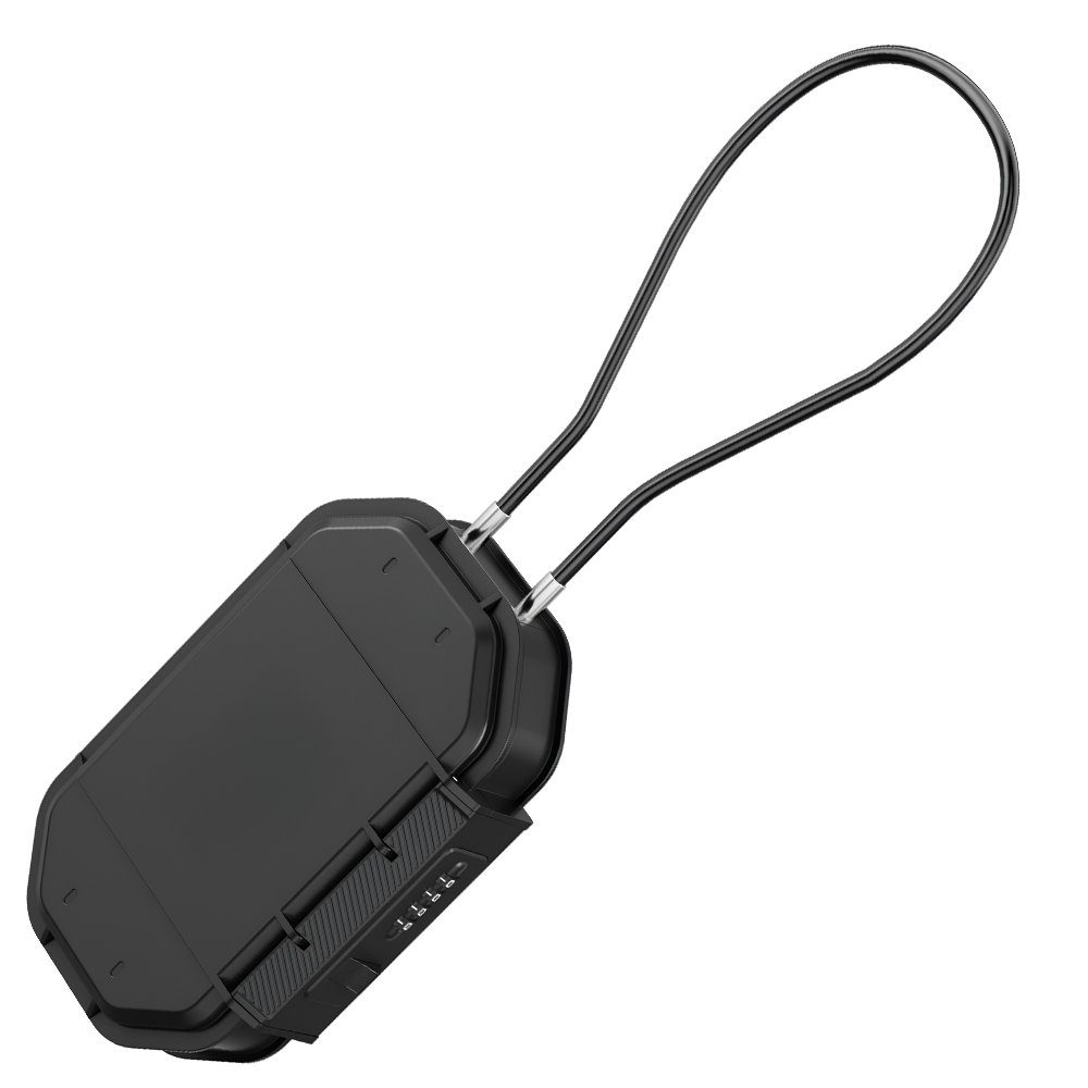 Персональний водостійкий сейф uSafe WPS-02 з кодовим замком, пляжний кейс для подорожей, ключів, грошей, телефону, Чорний 2