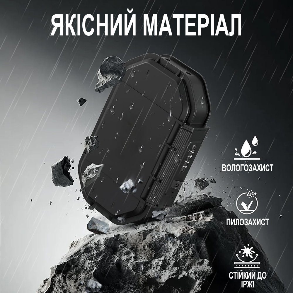 Персональний водостійкий сейф uSafe WPS-02 з кодовим замком, пляжний кейс для подорожей, ключів, грошей, телефону, Чорний 6
