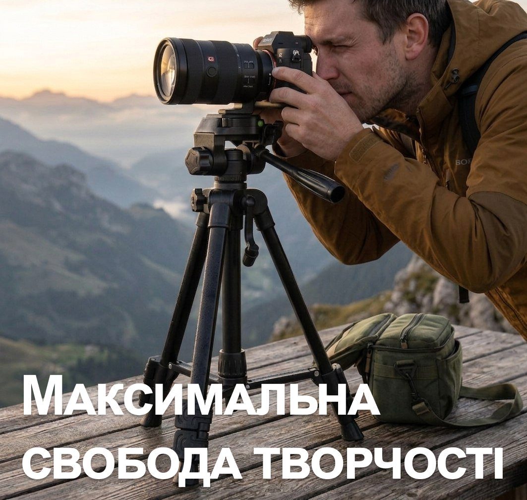 Дорожній штатив для телефона та камери Andoer TR-06 Mini, компактний розкладний трипод для подорожі, 63 см, Чорний 3