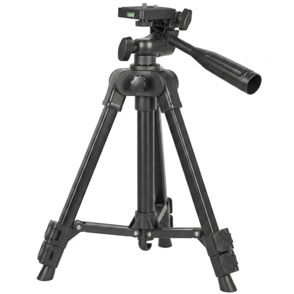 Дорожній штатив для смартфона та камери Andoer TR-07 Mini, компактний розкладний алюмінієвий трипод для подорожі, 61 см, Чорний