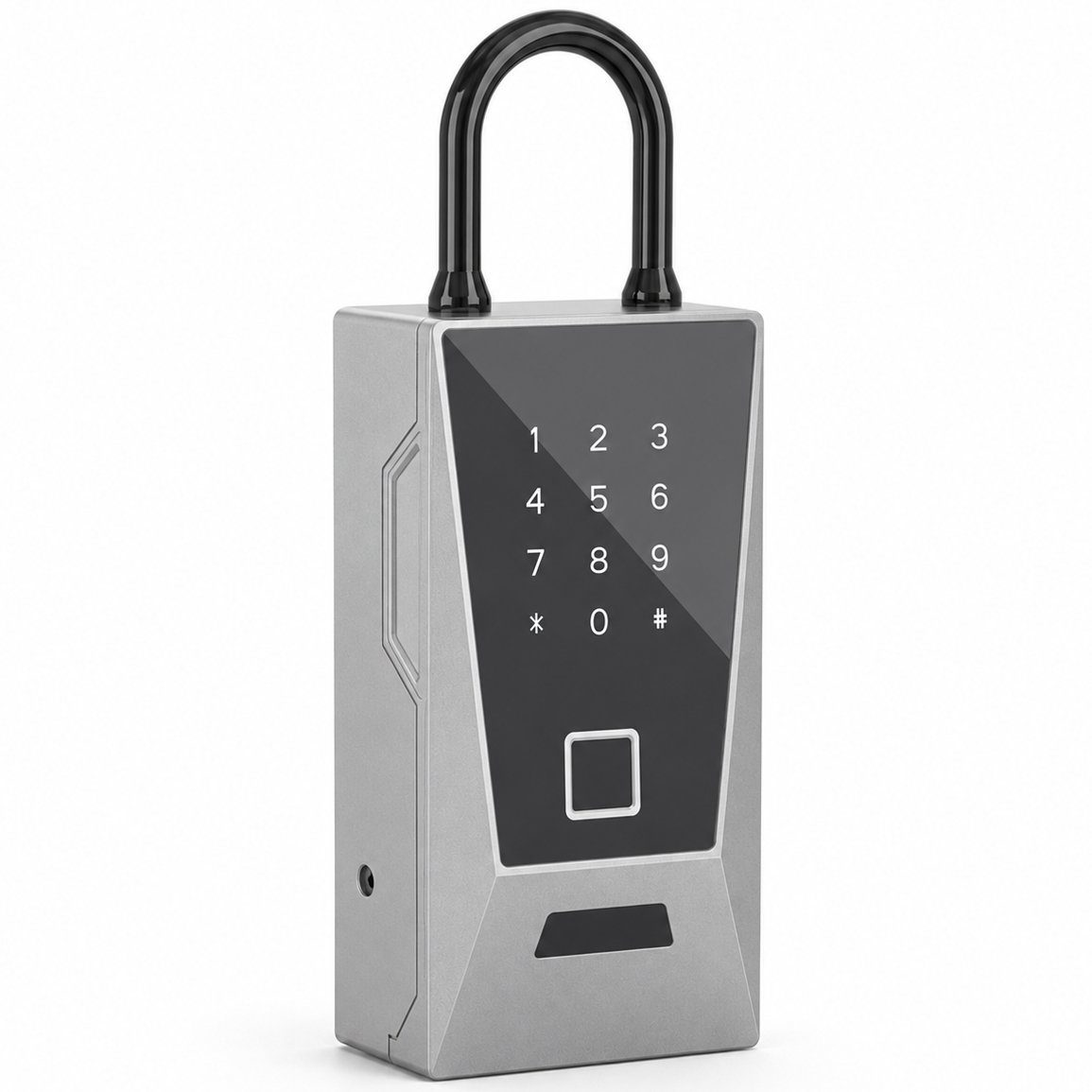 Розумний Wi-Fi сейф для ключів з гачком uSafe KS-12wh з біометричним сканером, NFC, PIN-кодом та захистом IPX5, Сірий 12
