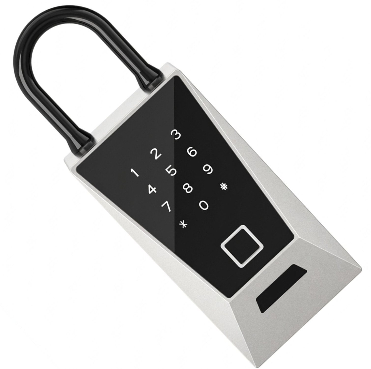 Розумний Wi-Fi сейф для ключів з гачком uSafe KS-12wh з біометричним сканером, NFC, PIN-кодом та захистом IPX5, Сірий