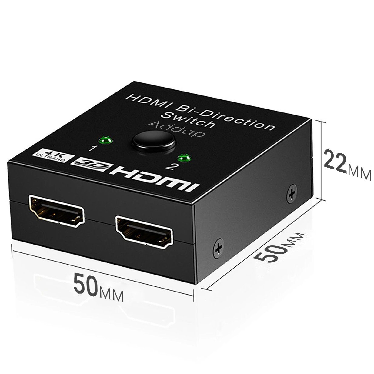 HDMI розгалужувач двонаправлений Bi-Direction Switch на 2 порти Addap HVS-03 | перемикач + комутатор 2 в 1 10