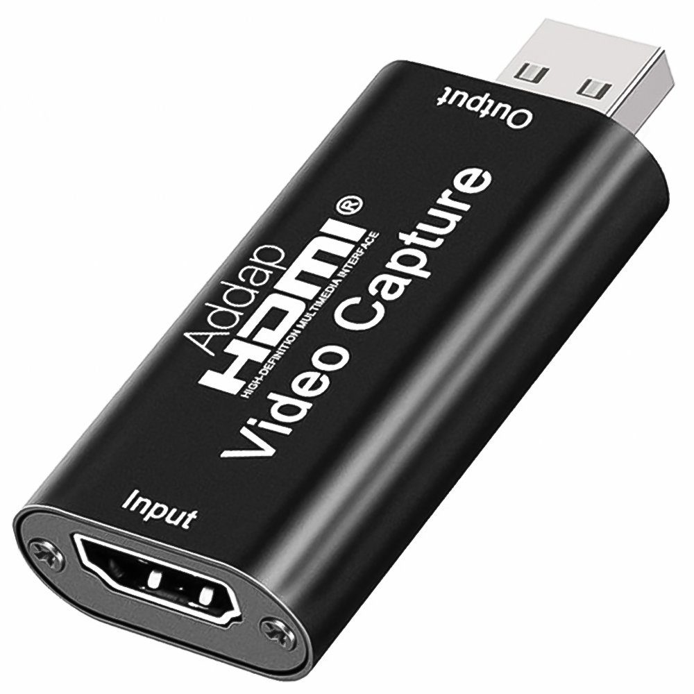 Зовнішня карта відеозахоплення HDMI - USB 2,0 для стрімів і запису екрану, конвертер потокового відео Addap VCC-01