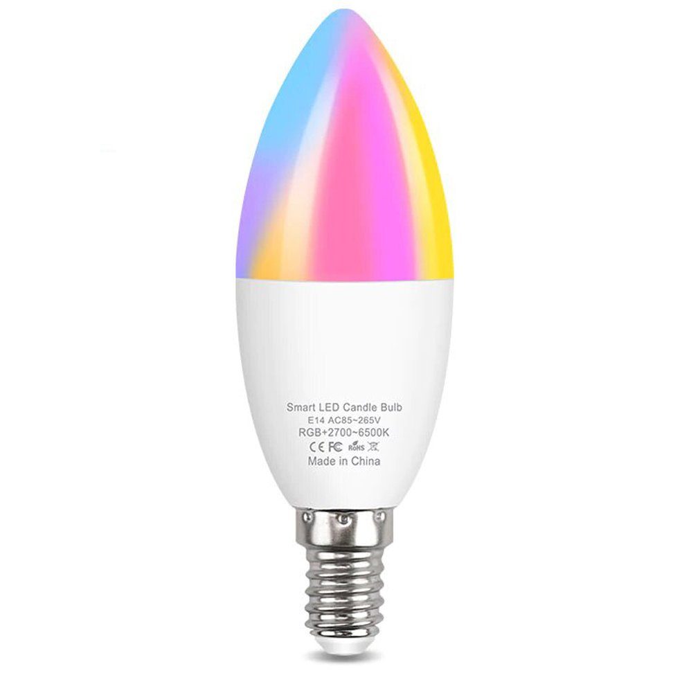 Розумна світлодіодна WiFi LED лампочка USmart Bulb-02w, E14, RGB лампа з підтримкою Tuya, Android/iOS 12