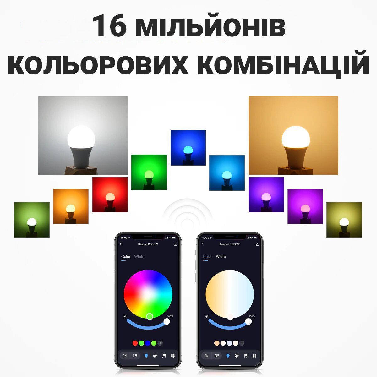 Розумна світлодіодна WiFi LED лампочка USmart Bulb-03w, RGB, з підтримкою Tuya, E27, 200-240V 12