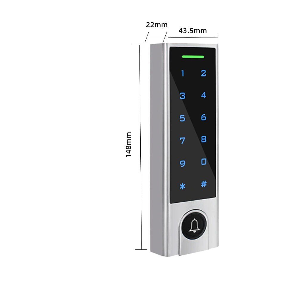 Розумна біометрична панель доступу з Bluetooth та сканером відбитку пальця USmart AC-01b, підтримка Tuya, iOS/Android 3