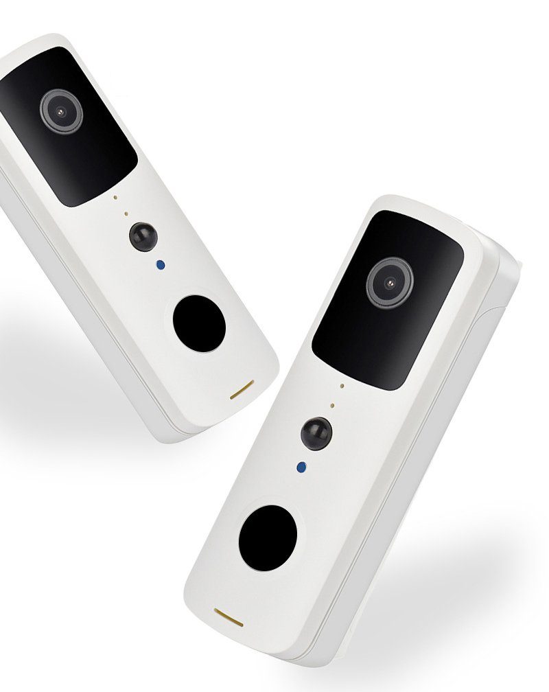 Розумний дверний відеодомофон з WiFi та датчиком руху USmart VDB-01w, відеодзвінок + приймач із підтримкою Tuya, White 3