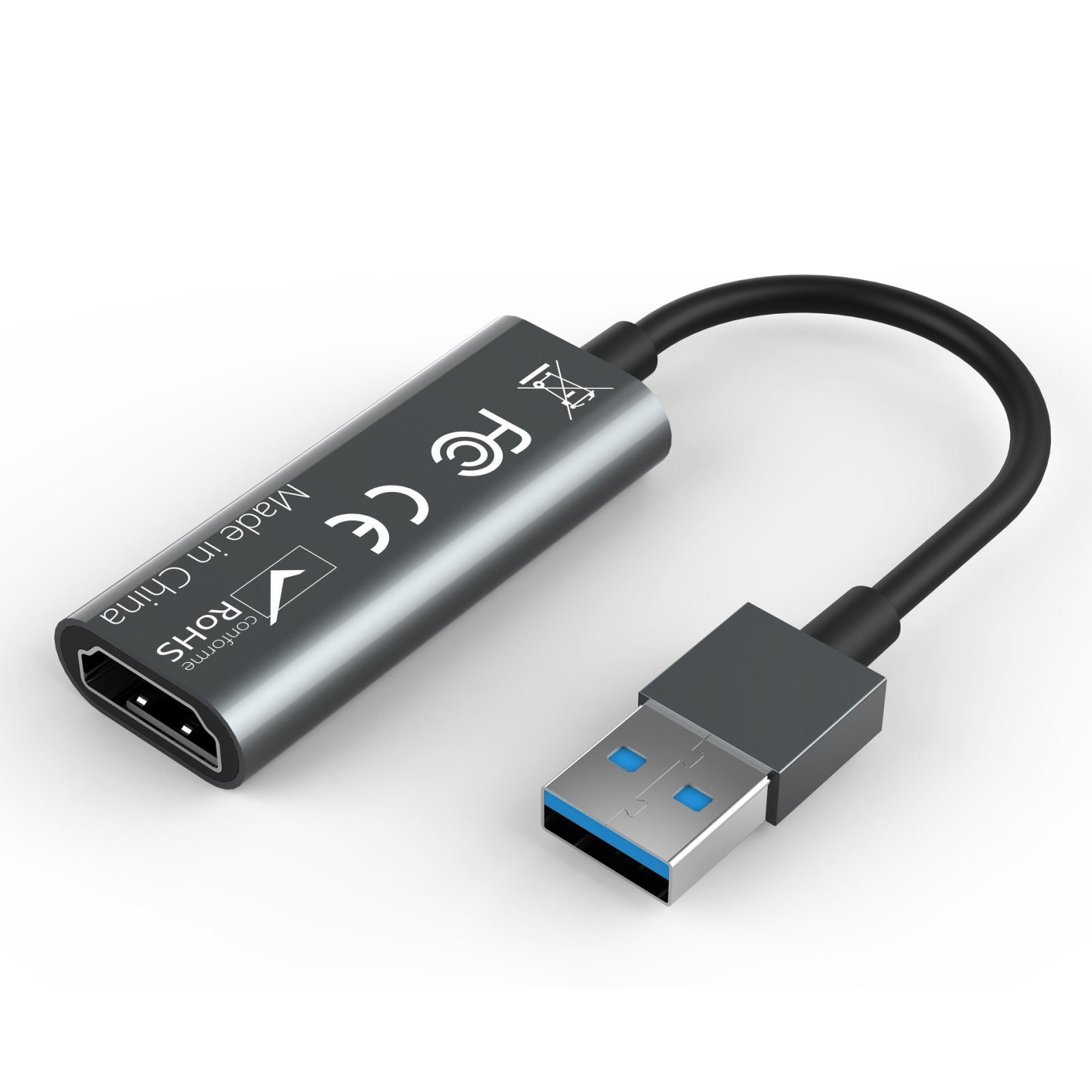 Зовнішня відеокарта відеозахоплення HDMI - USB для стрімів, запису екрану та оцифрування відео Addap VCC-02 3