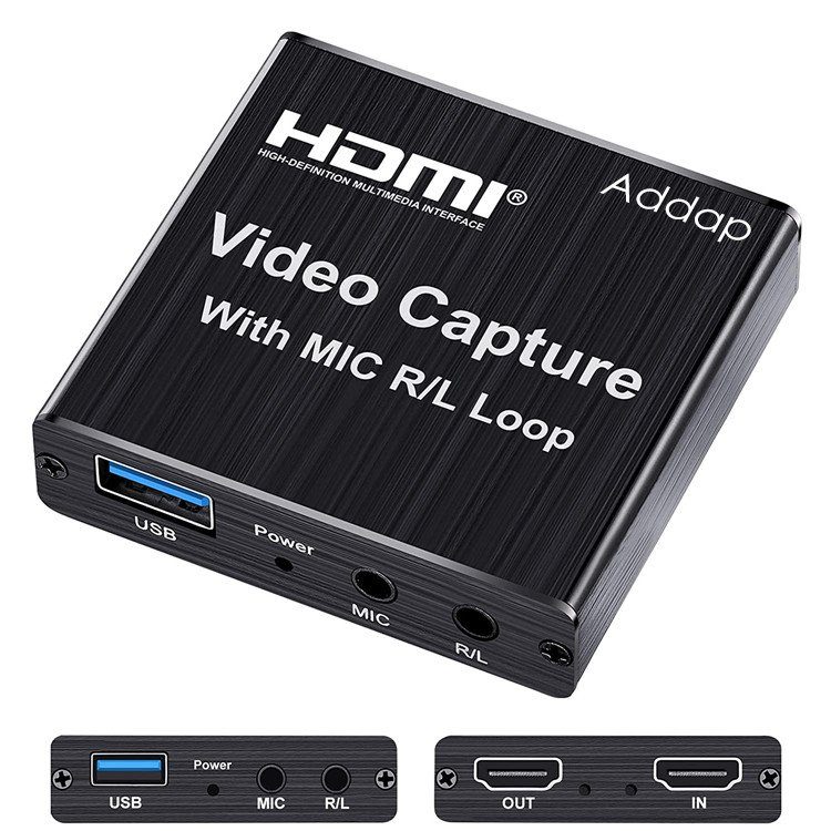 Зовнішня карта відеозахоплення HDMI - USB для стрімів, запису екрана Addap VCC-03, для ноутбука, ПК 8