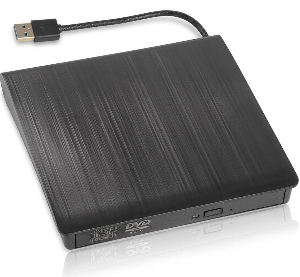 Зовнішній USB 3.0 оптичний дископривід Addap EDB-01 | портативний дисковод для комп’ютера, ноутбука, зчитувач CD-RW, DVD-RW