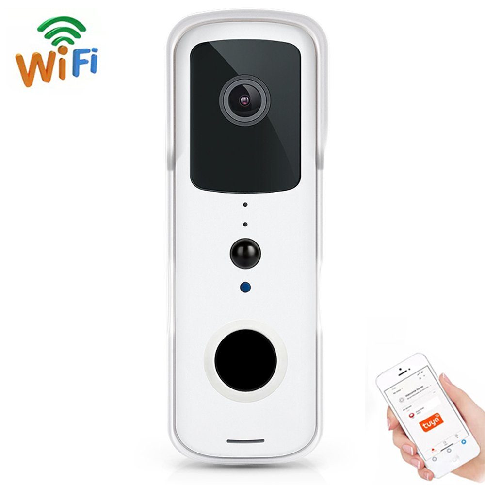 Розумний дверний відеодомофон з WiFi та датчиком руху USmart VDB-01w, відеодзвінок з підтримкою Tuya, White 2