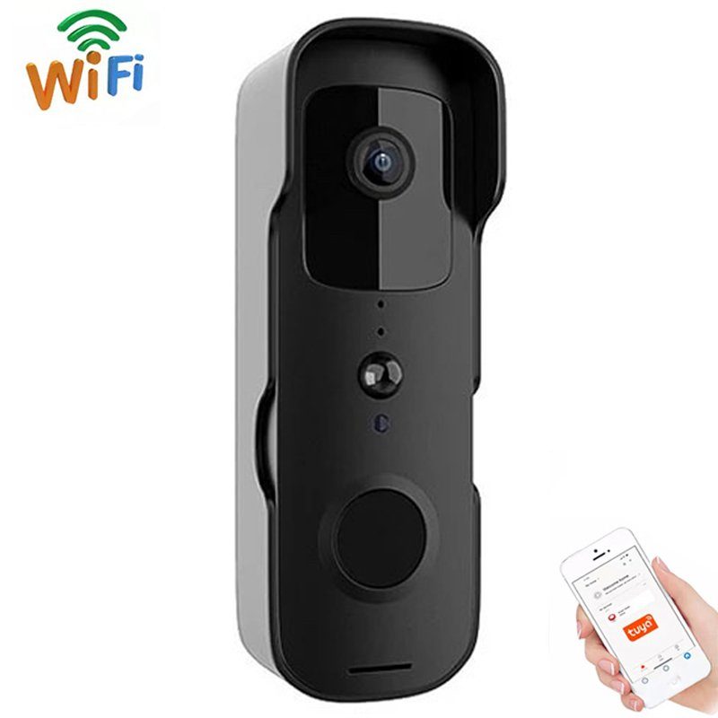 Розумний дверний відеодомофон з WiFi та датчиком руху USmart VDB-01w, відеодзвінок з підтримкою Tuya, Black 2