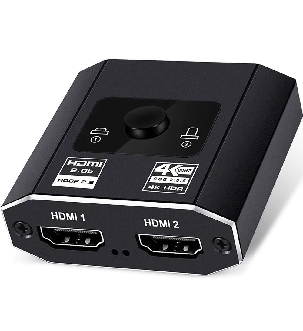 Двохсторонній HDMI розгалужувач Bi-Direction Switch на 2 канали Addap HVS-08 | 2в1: перемикач + комутатор відеосигналу 2