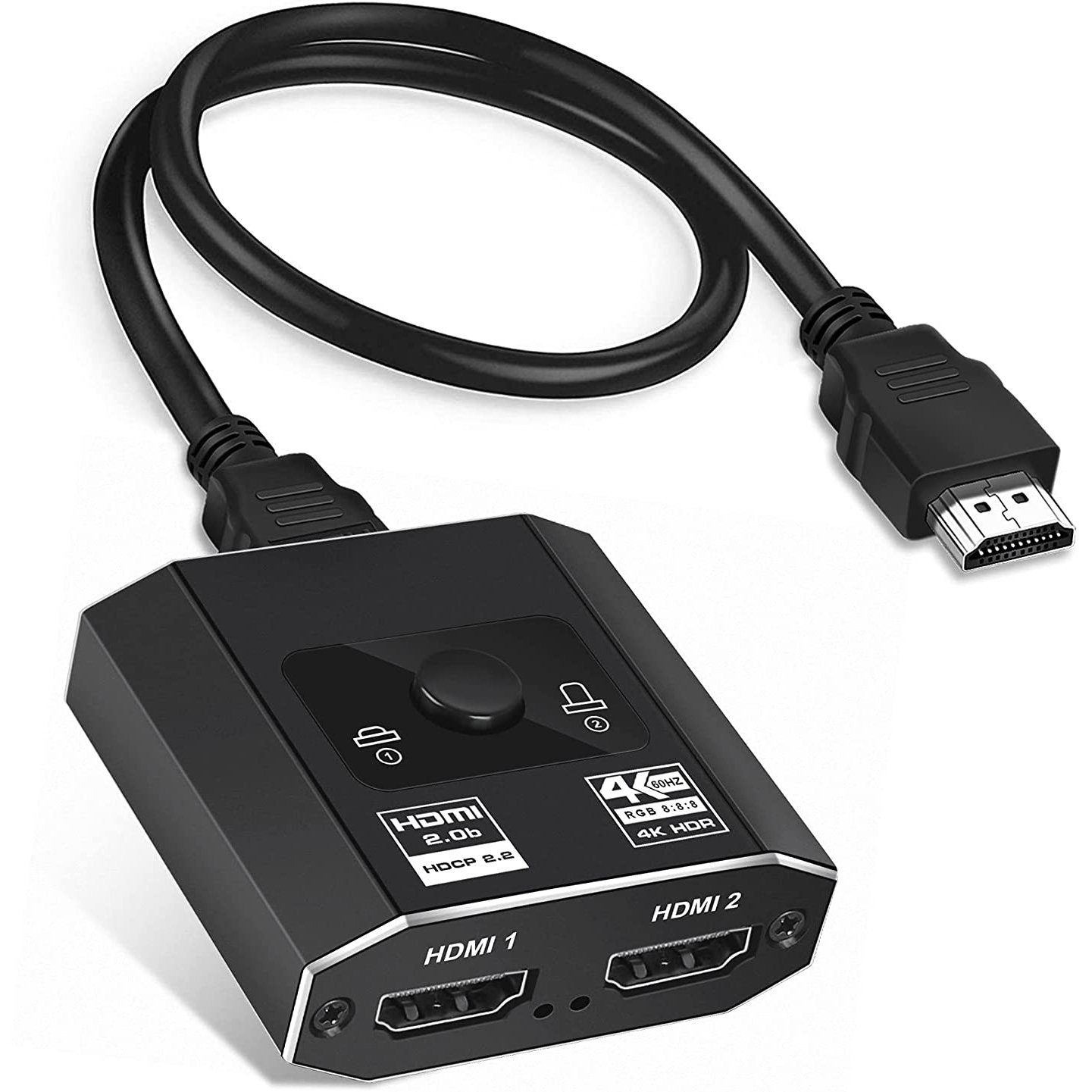 Двохсторонній HDMI розгалужувач Bi-Direction Switch на 2 канали Addap HVS-08 | 2в1: перемикач + комутатор відеосигналу 3