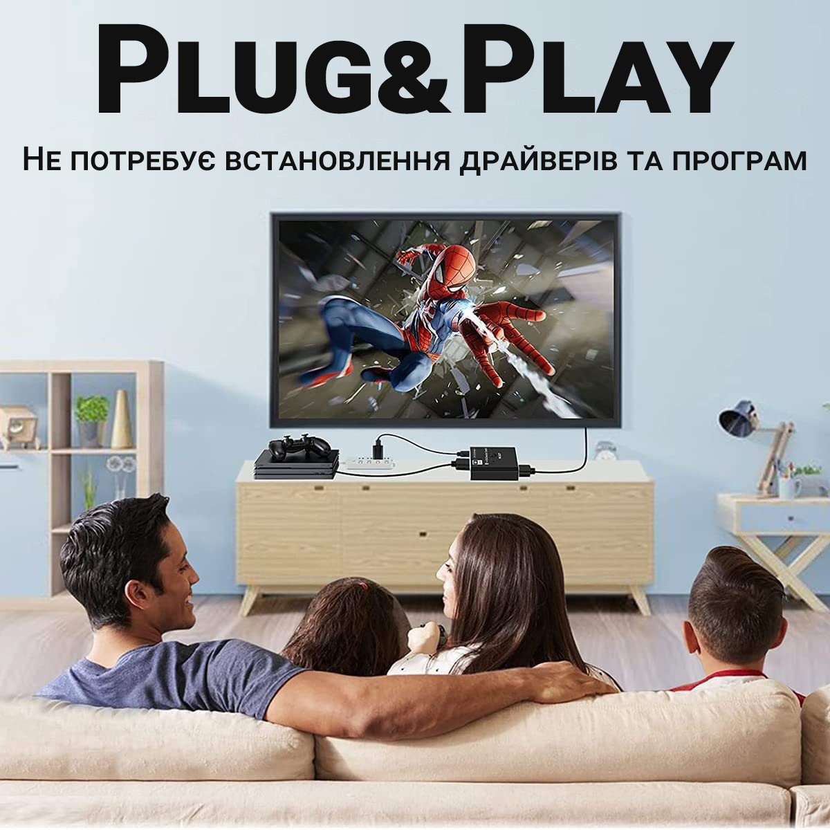 DisplayPort світч двонаправлений Addap DPS-01 | активний розгалужувач + комутатор для відео та аудіо потоку, 8K/30Hz 2