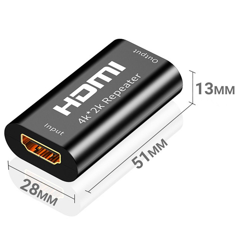 HDMI репітер, підсилювач 4K відеосигналу до 40 метрів Addap HRE-01 | Автономний HDMI-HDMI подовжувач 4K / 1080P 5