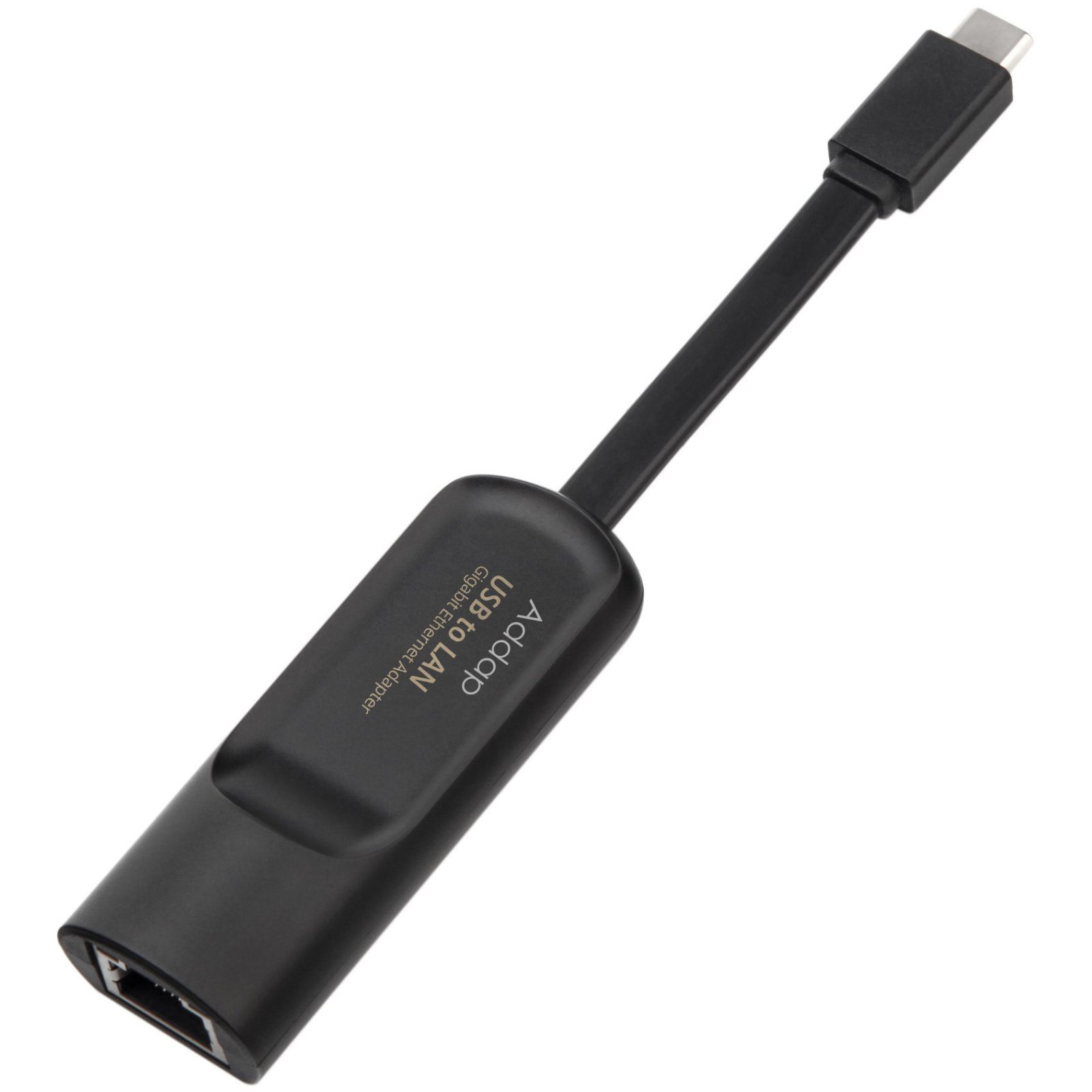 Зовнішній мережевий адаптер USB Type-C на LAN з гігабітним інтернетом Addap UC2RJ45-02, мережева карта RJ-45, 1 Гбіт/с 10