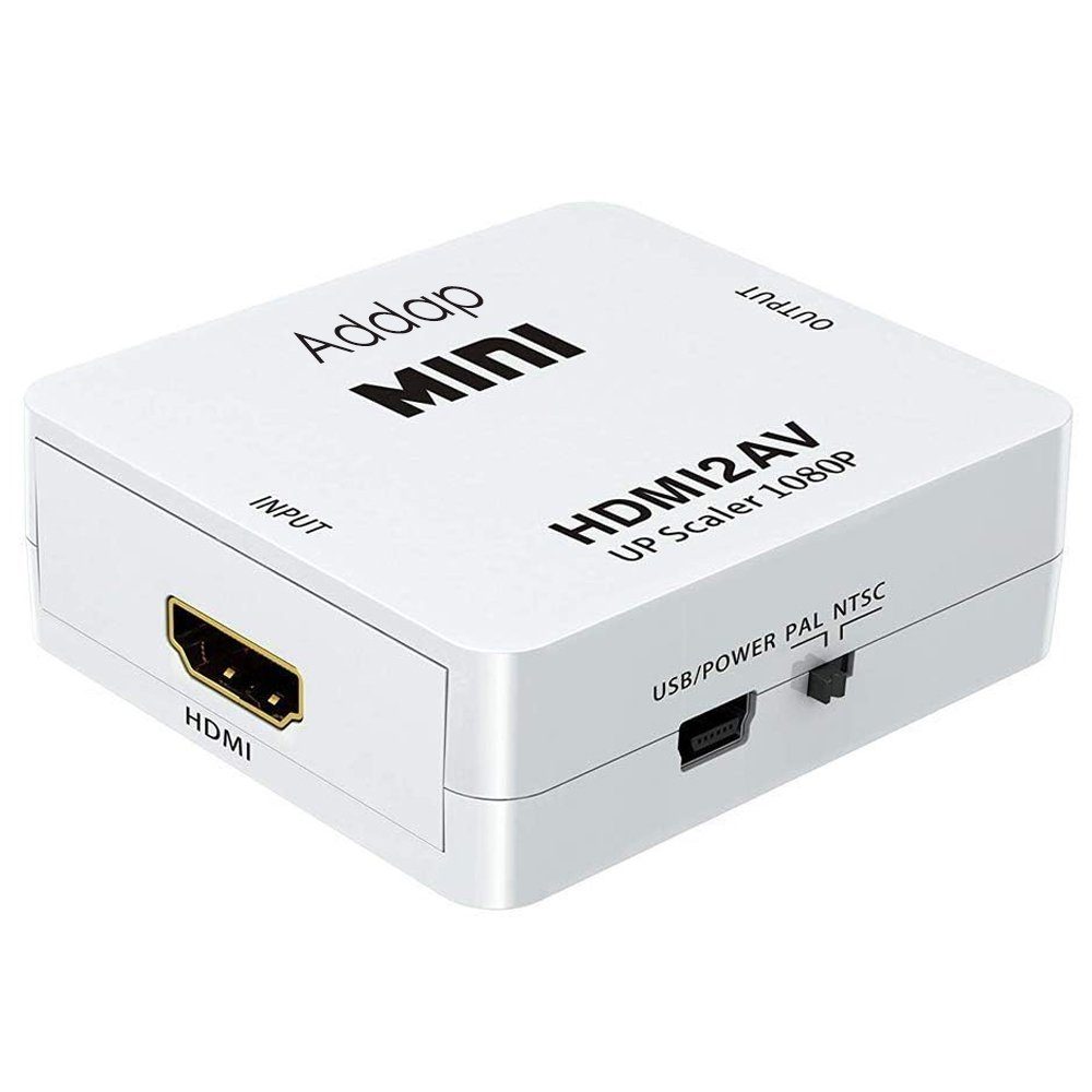 Конвертер відео з цифрового HDMI у аналоговий AV сигнал з підтримкою 1080P роздільної здатності Addap HDMI2AV-01 9