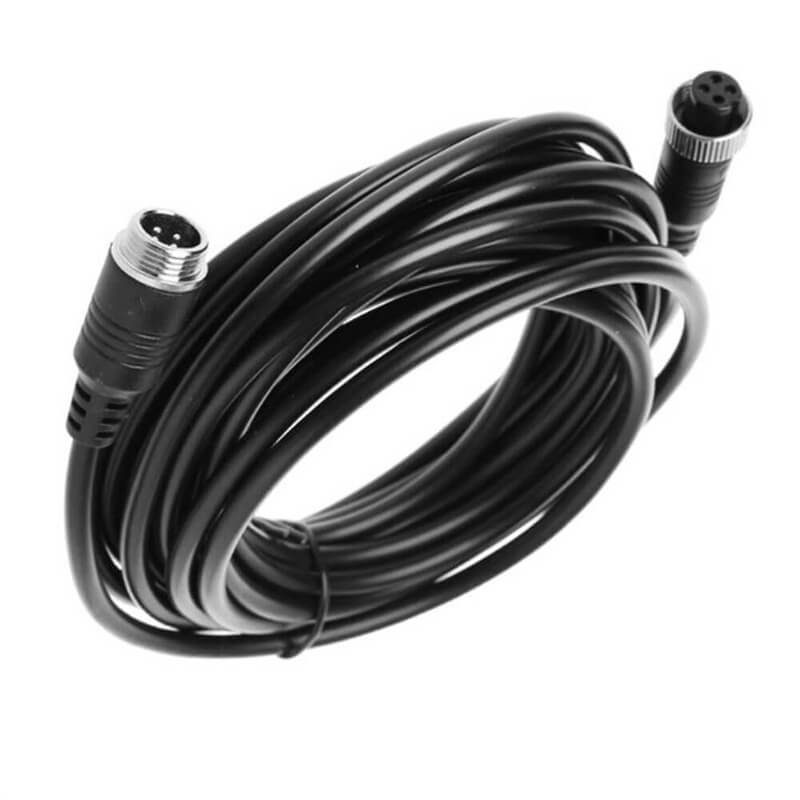 4Pin кабель Podofo Y3008A4, авіаційний роз'єм з фіксуючою гайкою, 20м (для камер заднього виду) 3