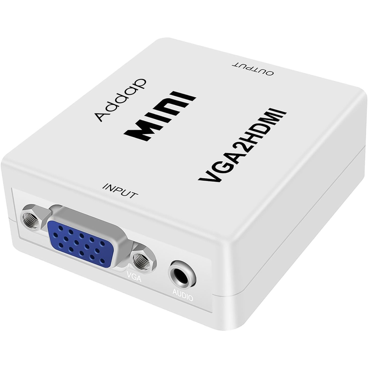 Конвертер відео сигналу з аналогового VGA на цифровий HDMI порт Addap VGA2HDMI-01, Full HD 1080P 9