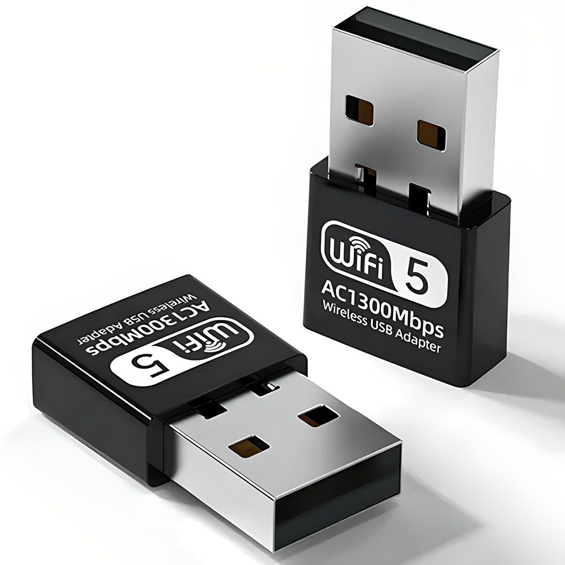 Швидкісний мережевий USB WiFi адаптер Addap UWA-06, дводіапазонний 2.4 ГГц + 5 ГГц, бездротовий приймач, 1300 Мбіт/с 11
