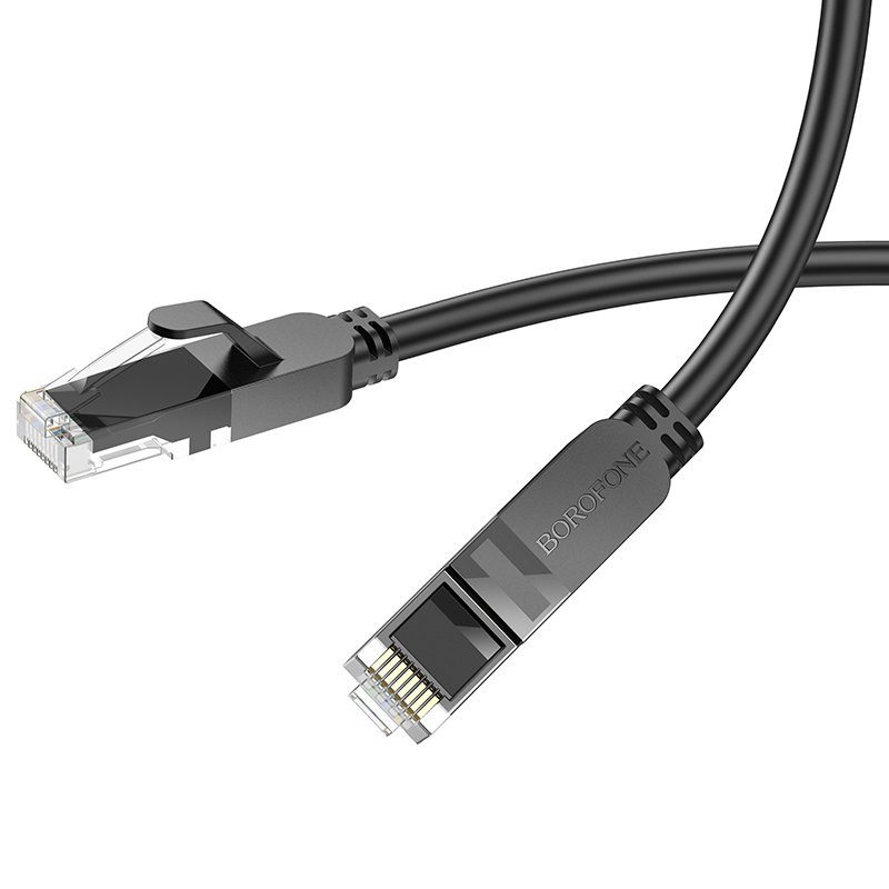 Мережевий RJ45 кабель для інтернету | патч-корд BOROFONE BUS01, Ethernet кабель, Cat6, 1Gbps, 5м 4