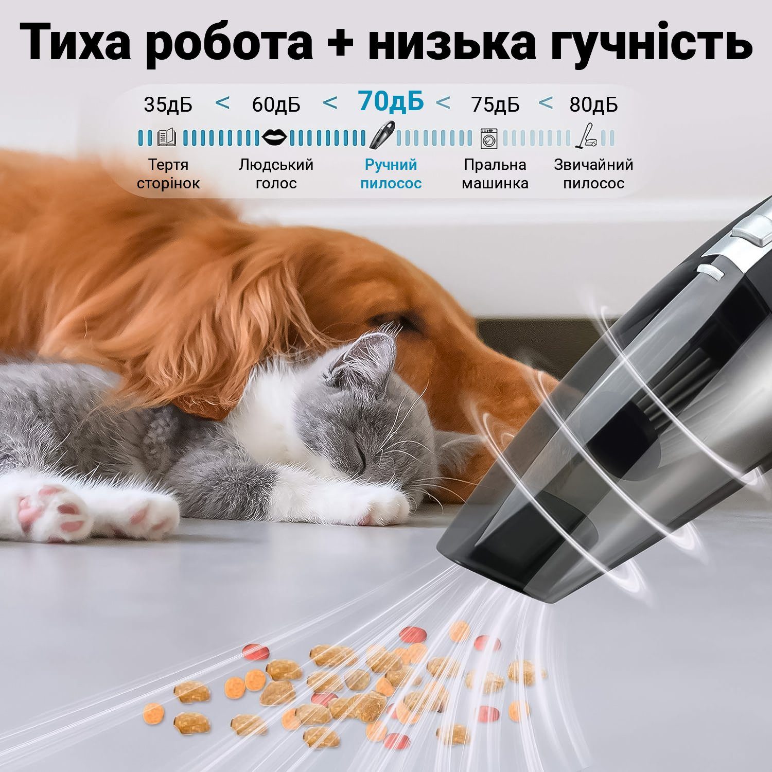 Акумуляторний автомобільний пилосос Podofo W7416, портативний, з сухим та вологим очищенням 10