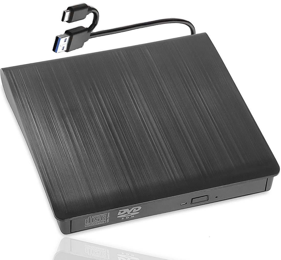 Зовнішній USB 3.0 + Type-C оптичний дископривід Addap EDB-02, портативний дисковод для комп’ютера, ноутбука, макбука | зчитувач CD-RW, DVD-RW, DVD-RAM, DVD-ROM 12