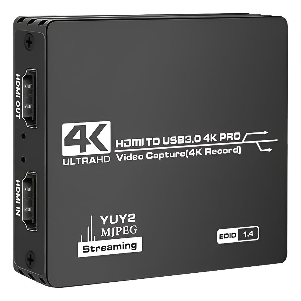Зовнішня карта відеозахоплення Addap VCC-07, для запису та оцифрування відео, FPV-дронів, стримінгу, USB 3.0, HDMI 4K, 60fps
