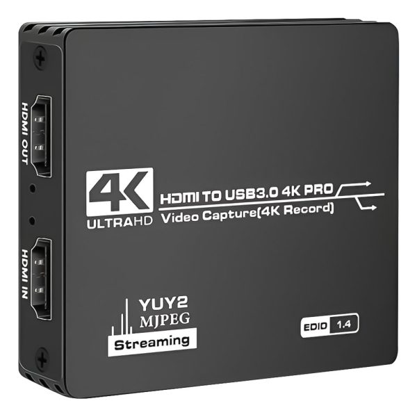 Зовнішня карта відеозахоплення Addap VCC-07, для запису та оцифрування відео, FPV-дронів, стримінгу, USB 3.0, HDMI 4K, 60fps