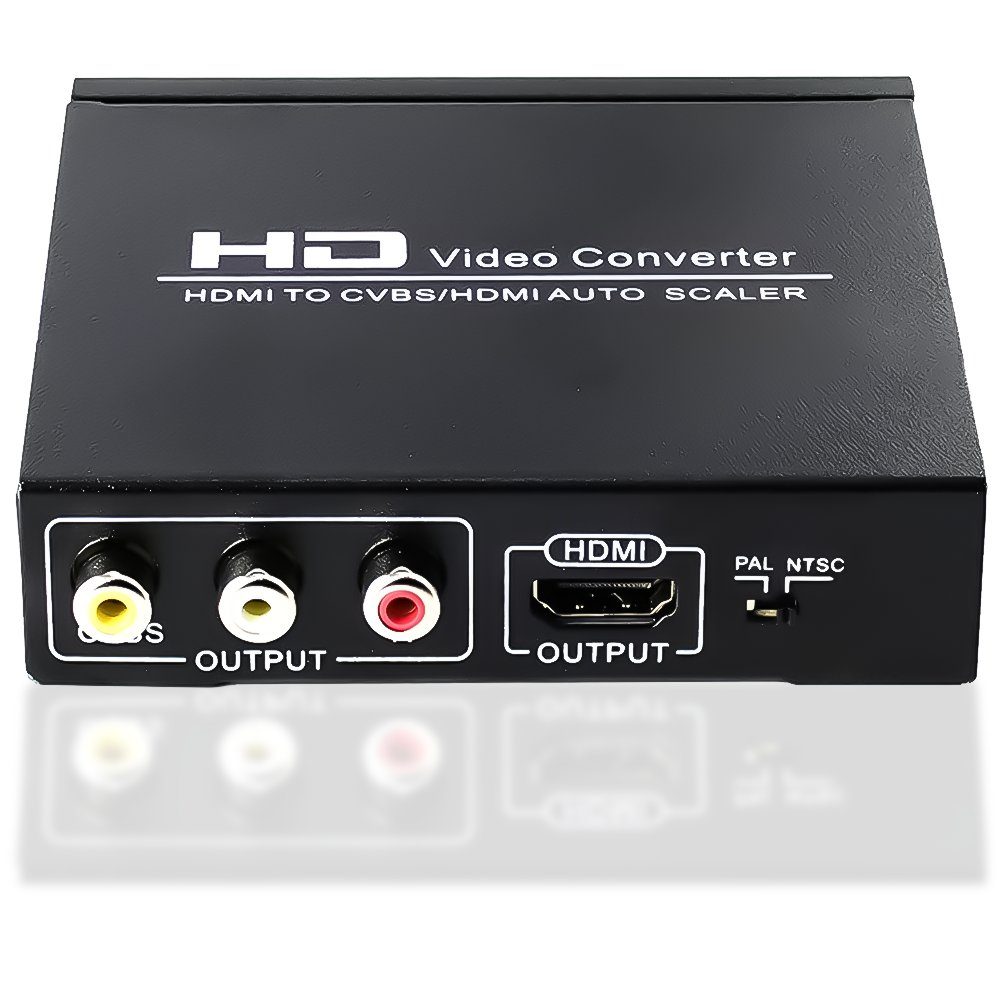 Конвертер HDMI на HDMI + AV CVBS (RCA тюльпани) Addap HDMI2CVBS-01 | HDMI спліттер на RCA + HDMI, 1080P