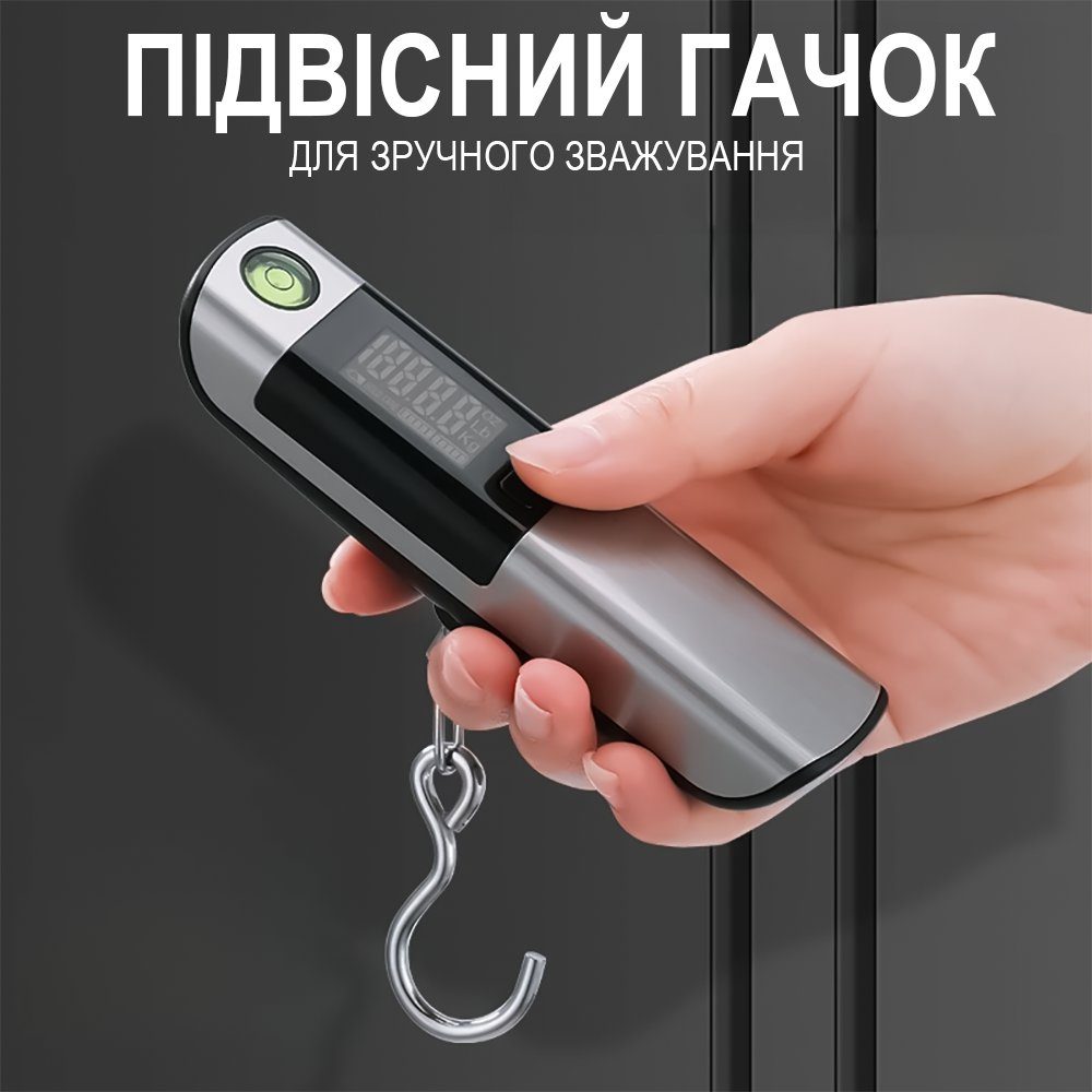 Дорожні багажні ваги з вимірювальною стрічкою Digital Lion LS-03, кантер для зважування багажу, до 50 кг 3