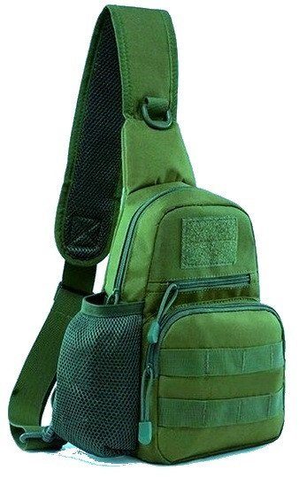 Тактична, армійська чоловіча сумка-слінг Survival хакі 6
