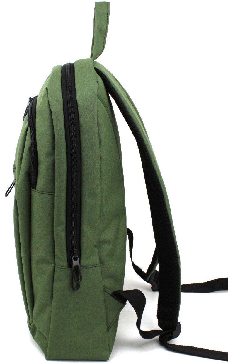 Міський рюкзак Wallaby 16 л хакі — для ноутбука, з ущільненою спинкою 4