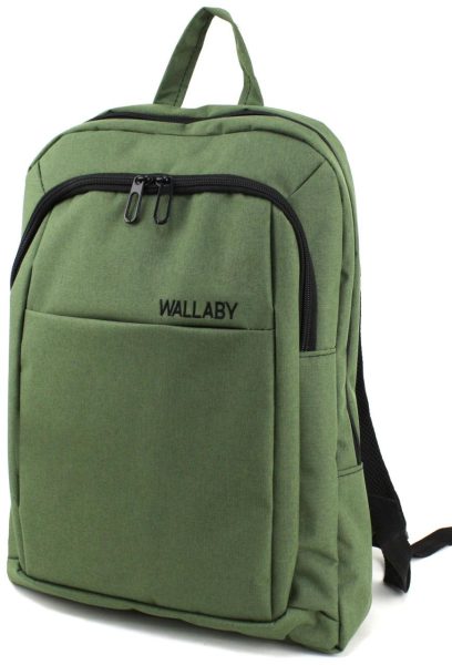 Міський рюкзак Wallaby 16 л хакі — для ноутбука, з ущільненою спинкою